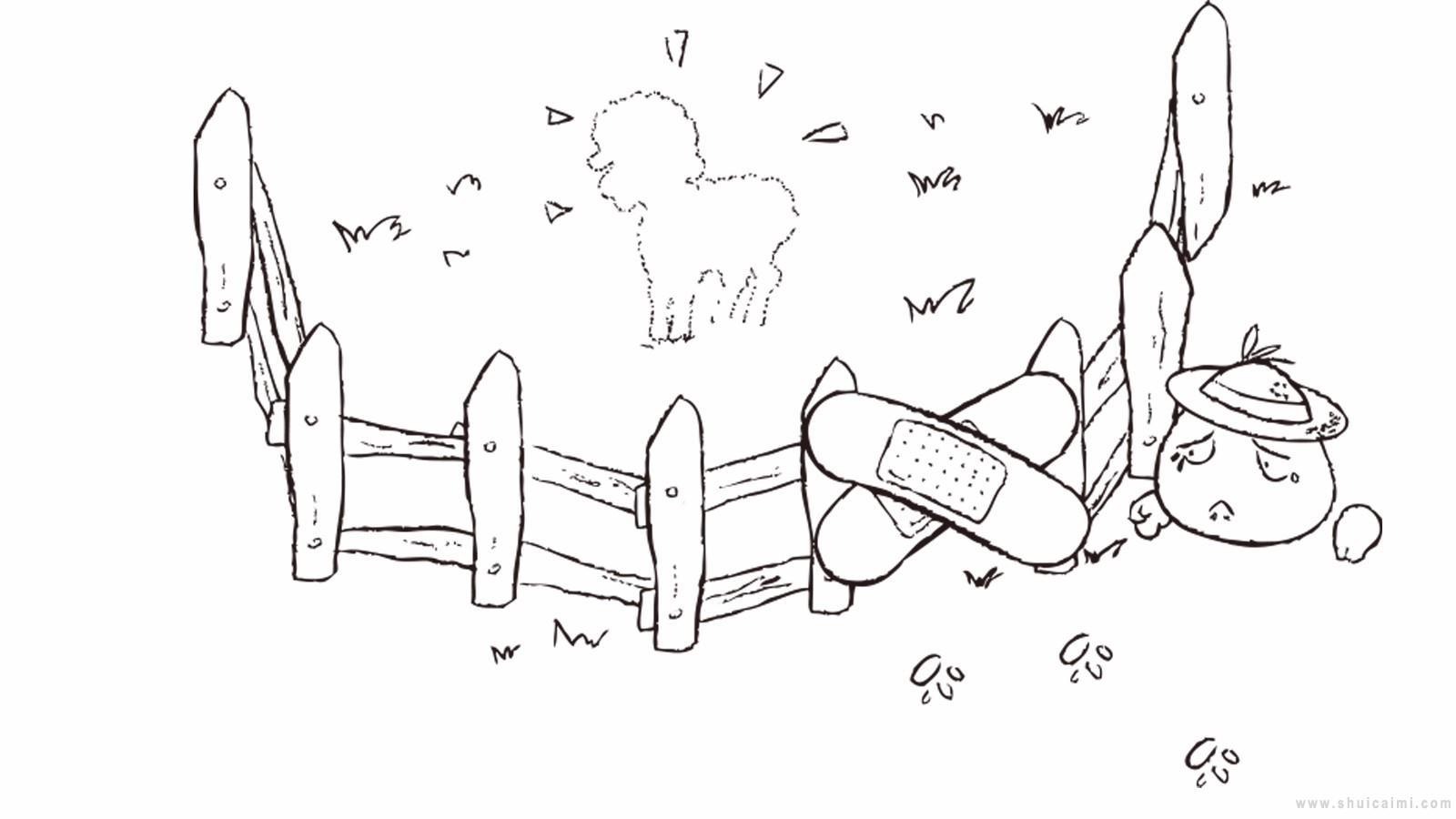 亡羊补牢简笔画怎么画 亡羊补牢简笔画好看