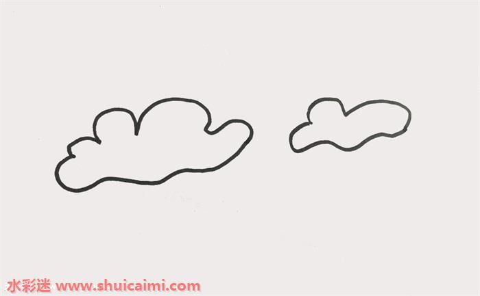 云怎么画 云简笔画图片大全带颜色