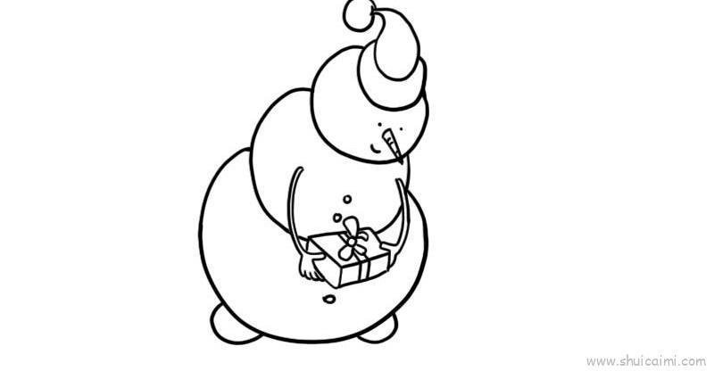 雪人儿童画怎么画 雪人简笔画图片