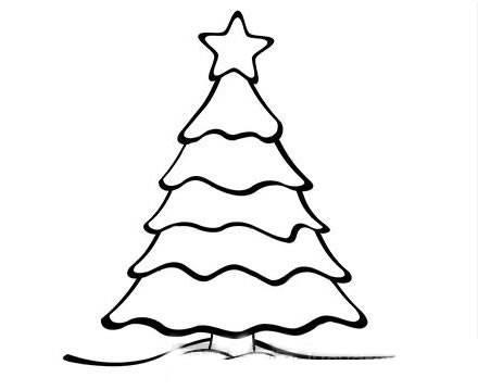 圣诞树简笔画 圣诞树简笔画彩色