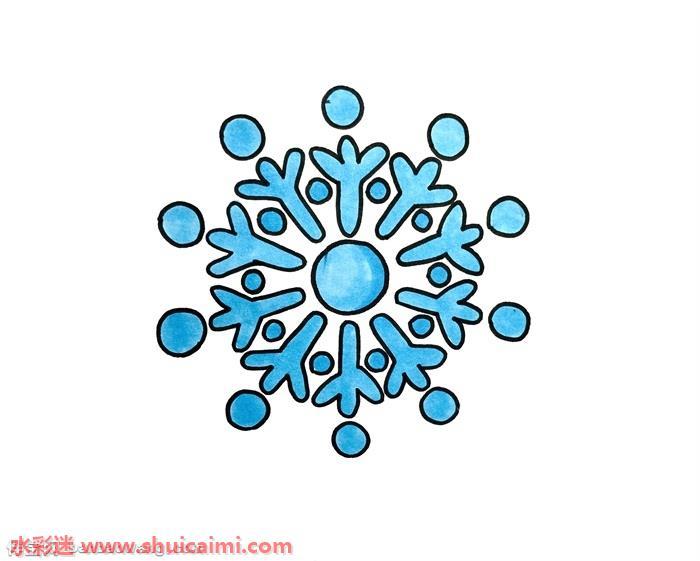 雪花怎么画 雪花简笔画画法