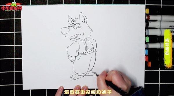 狼怎么画 狼简笔画步骤图