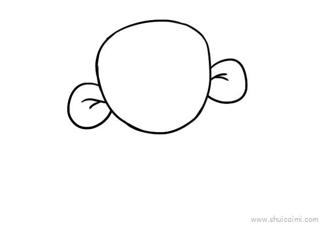 大耳朵图图儿童画怎么画 大耳朵图图简笔画步骤