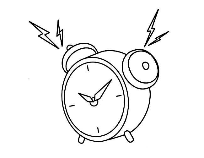 闹钟简笔画 闹钟简笔画图片大全