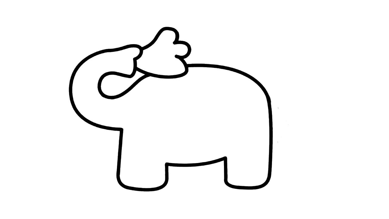 大象简笔画怎么画 大象简笔画画法