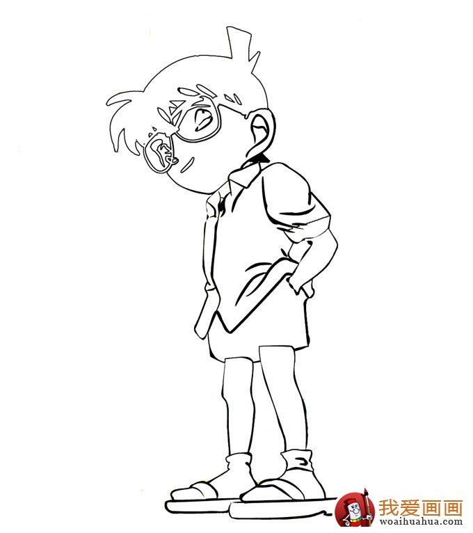 柯南图片卡通柯南,5副柯南漫画简笔画怎么画 柯南图片卡通柯南,5副柯南漫画简笔画简单
