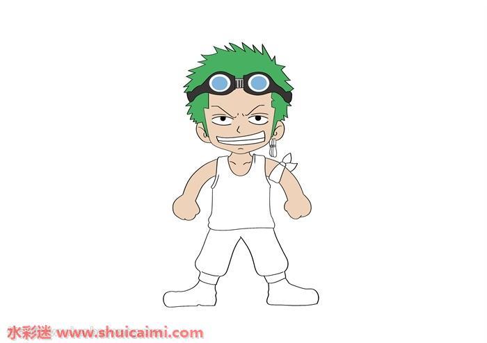 索隆怎么画 索隆简笔画简单