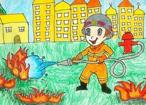 消防安全简笔画 消防安全简笔画幼儿园