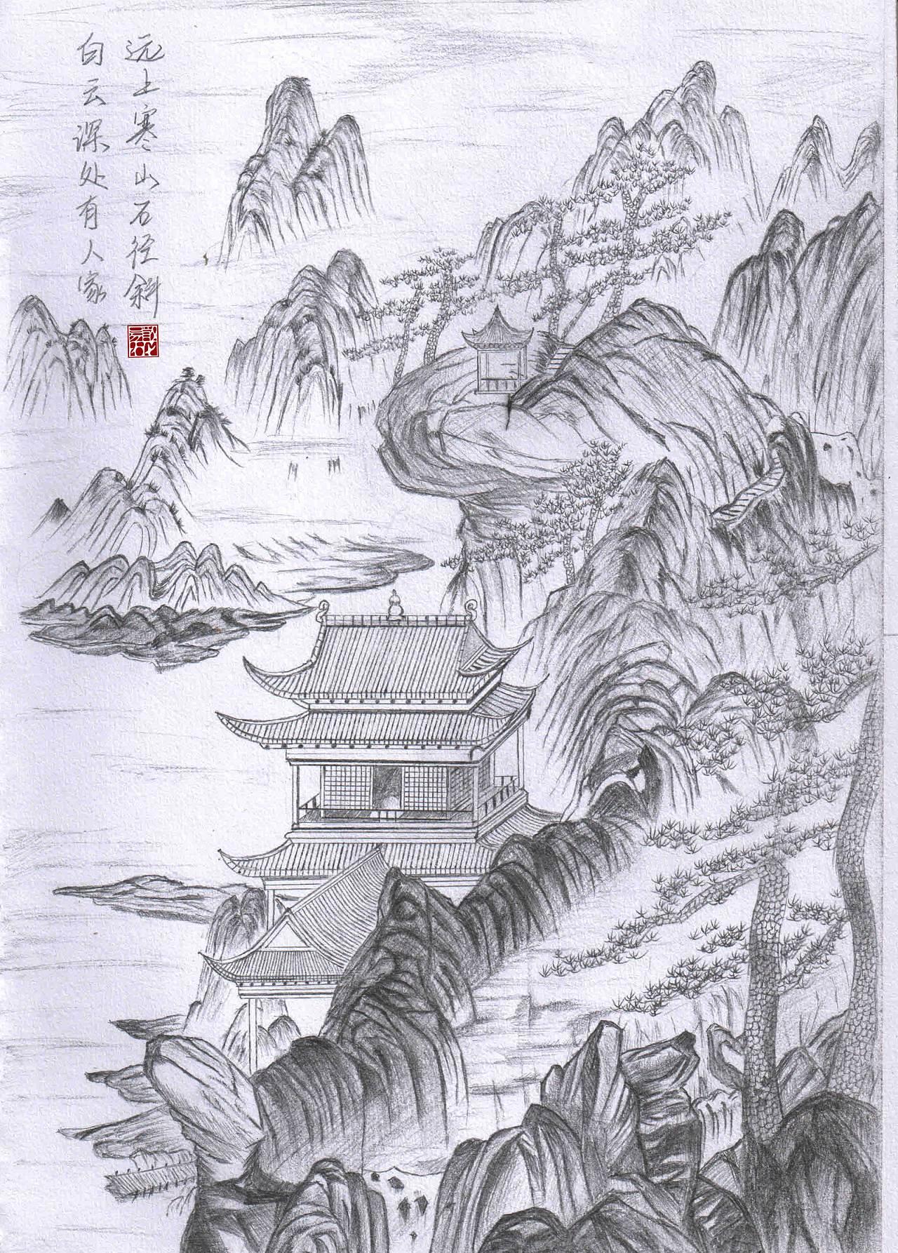 国画简笔画图片大全 国画简笔画图片大全简单