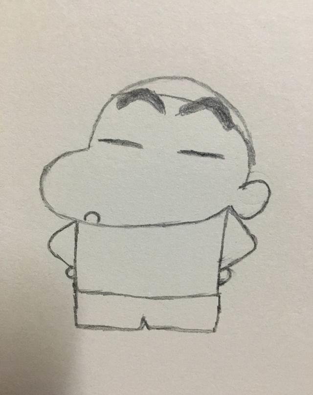 蜡笔小新简笔画 蜡笔小新简笔画简单