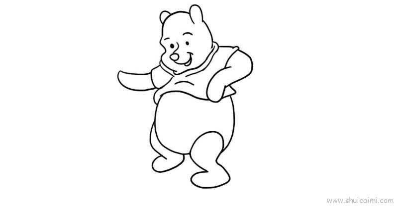 维尼熊儿童画怎么画 维尼熊简笔画画法