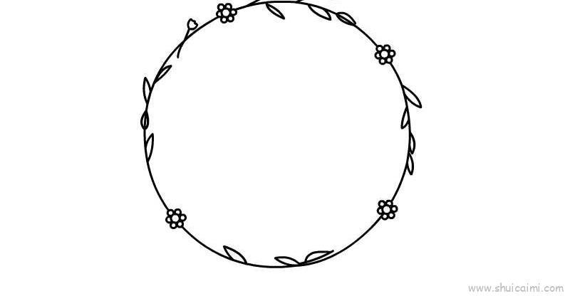 装饰边框花纹儿童画怎么画 装饰边框花纹简笔画顺序