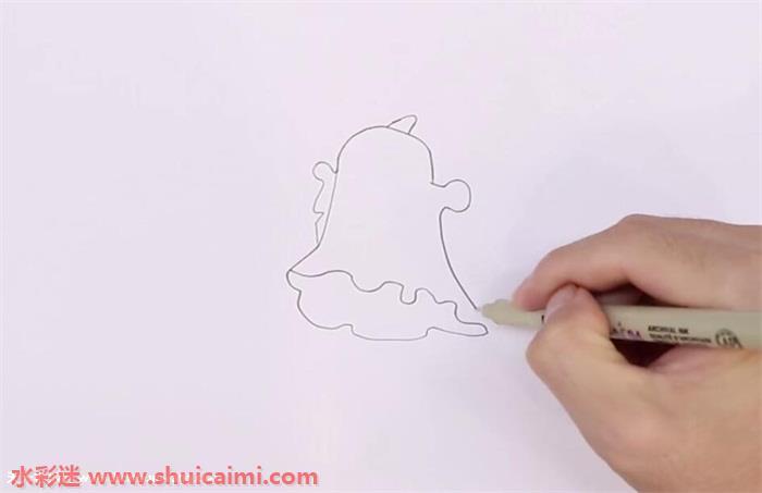 万圣节鬼怎么画 万圣节鬼简笔画图片带颜色