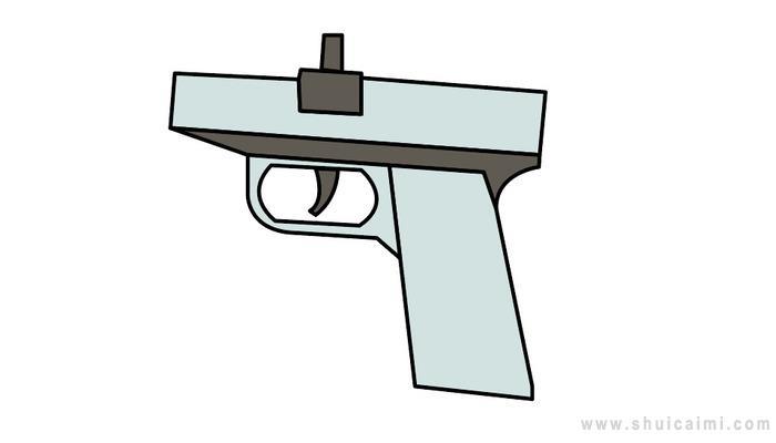 发令枪简笔画怎么画 发令枪简笔画图片