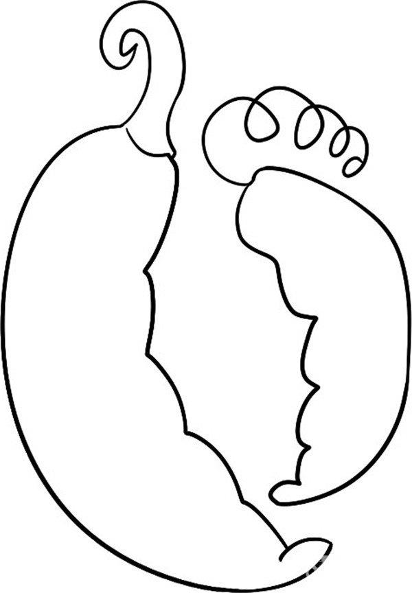 弯弯的豆荚简笔画怎么画 弯弯的豆荚简笔画步骤