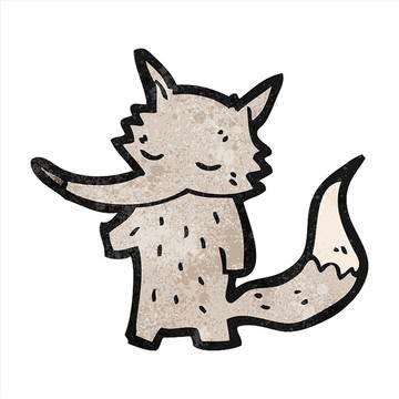 霸气狼简笔画图片大全 霸气狼简笔画图片大全彩色