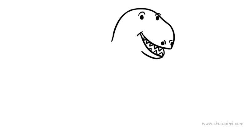 动物恐龙儿童画怎么画 动物恐龙简笔画图片