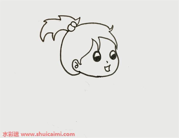 少女怎么画 少女简笔画简单又漂亮彩色