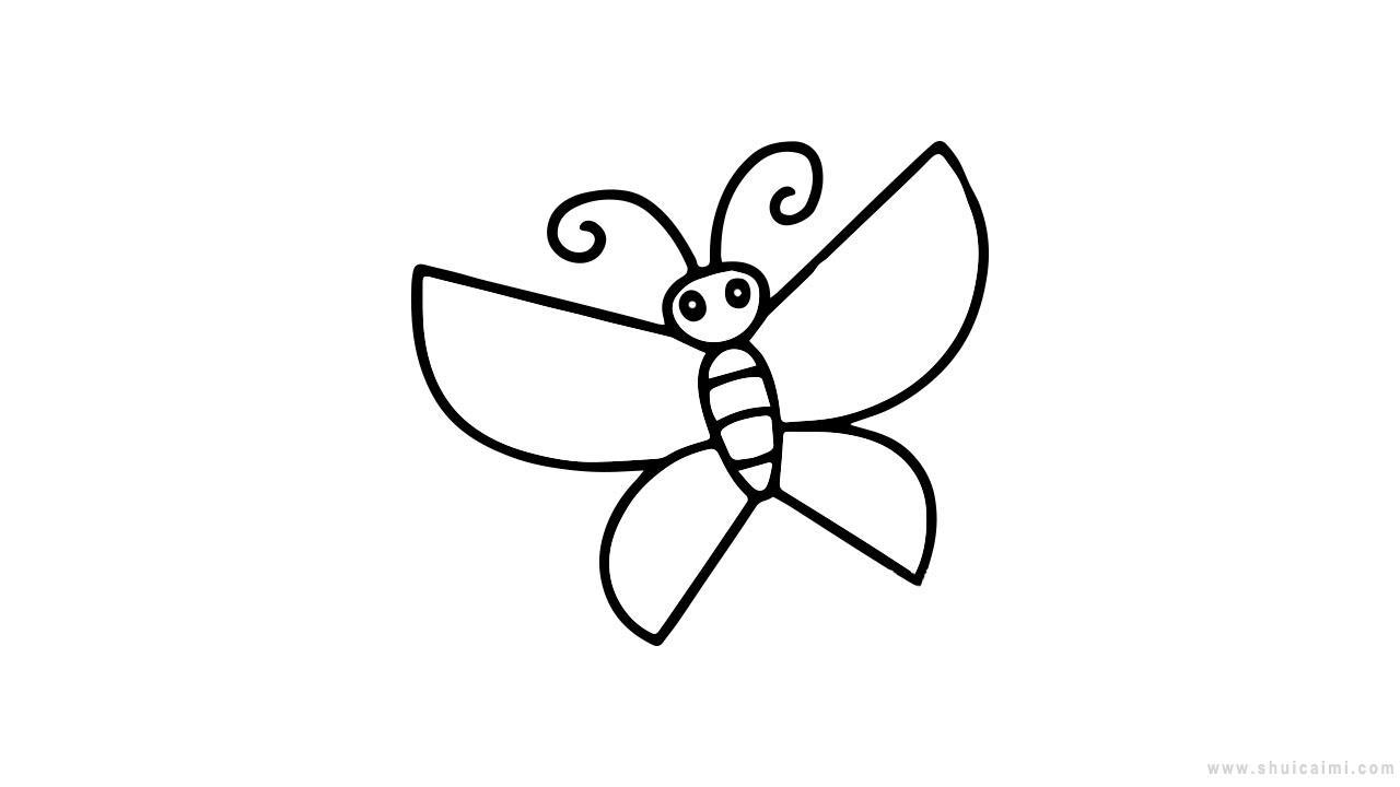 小蝴蝶简笔画怎么画 小蝴蝶简笔画顺序