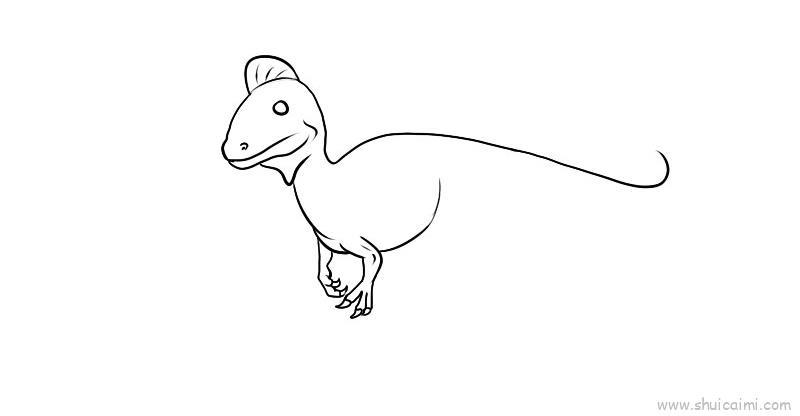 脊龙儿童画怎么画 脊龙简笔画步骤