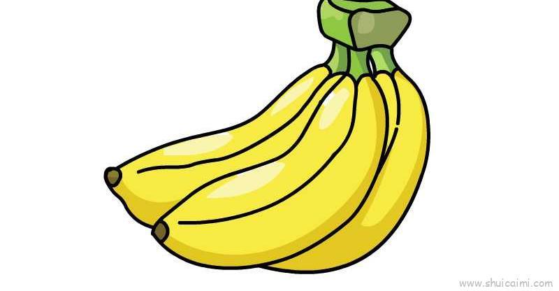 香蕉儿童画怎么画 香蕉简笔画图片大全