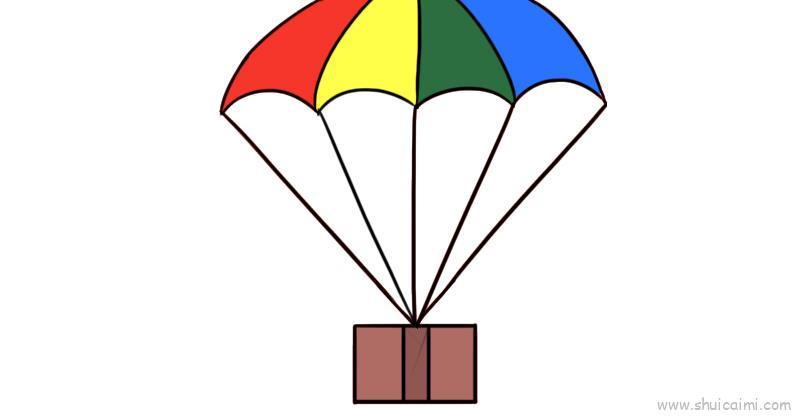 降落伞儿童画怎么画 降落伞简笔画简单又好看