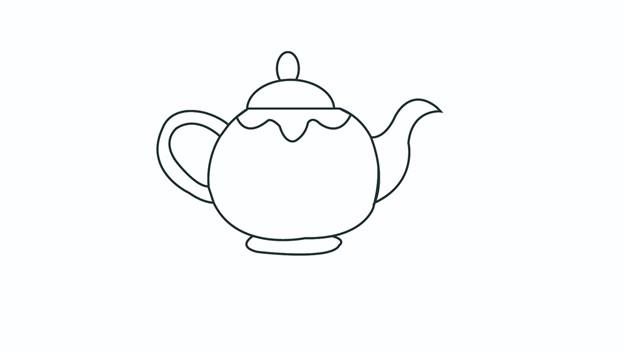茶具简笔画怎么画 茶具简笔画图片大全