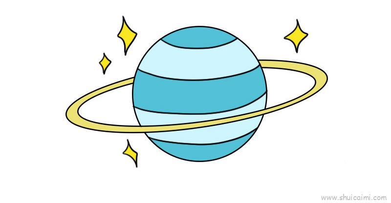 星球儿童画怎么画 星球简笔画简单