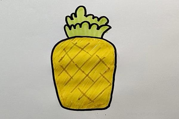 菠萝简笔画怎么画 菠萝简笔画简单又好看