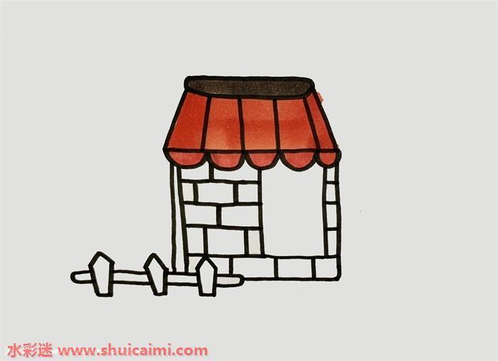 商店怎么画 商店简笔画简单彩色