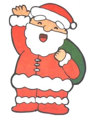 圣诞老人简笔画图片大全 圣诞老人简笔画图片大全场景彩色