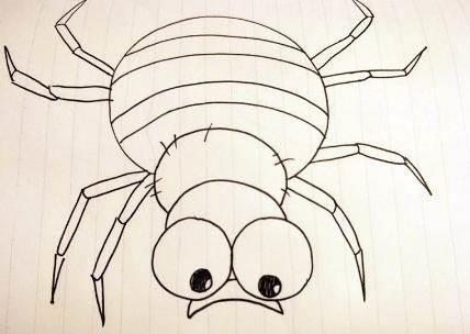 蜘蛛简笔画图片大全 儿童蜘蛛简笔画图片大全