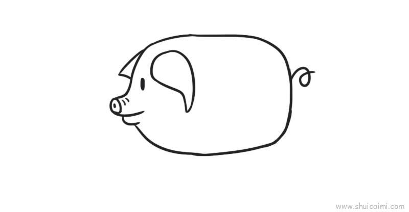 猪儿童画怎么画 猪简笔画图片大全