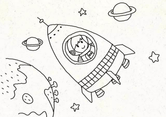 科技简笔画图片大全 科技简笔画图片大全科幻画