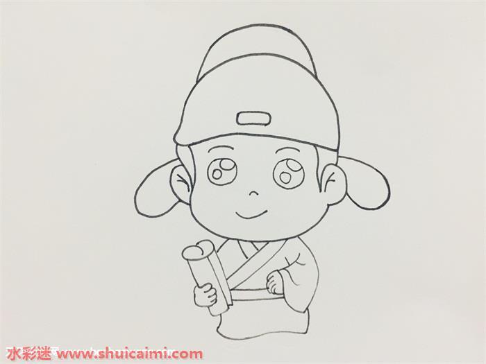 诗人怎么画 诗人简笔画步骤