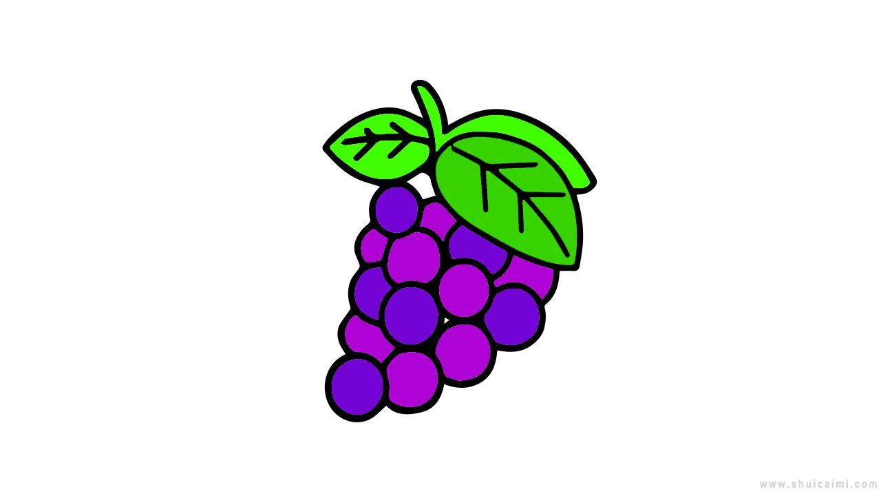 一串葡萄简笔画怎么画 一串葡萄简笔画画法