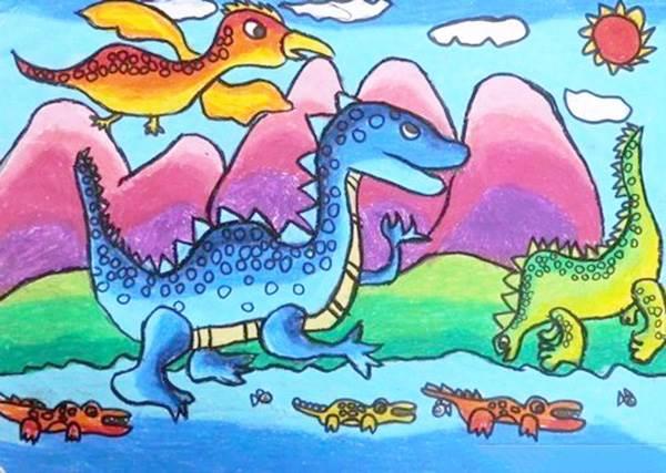 恐龙世界简笔画图片大全 恐龙世界简笔画图片大全大图