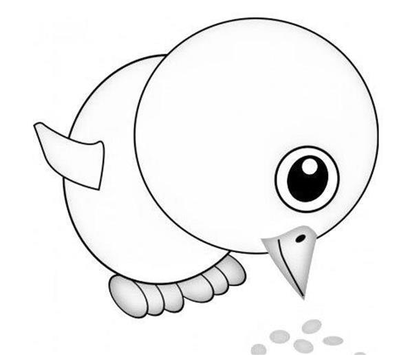 小黄鸡简笔画图片大全可爱 小鸡怎么画简笔画图片彩色可爱漂亮