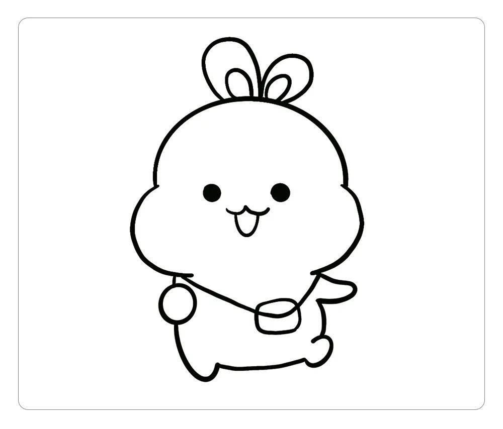 小白兔的简笔画 小白兔的简笔画图片