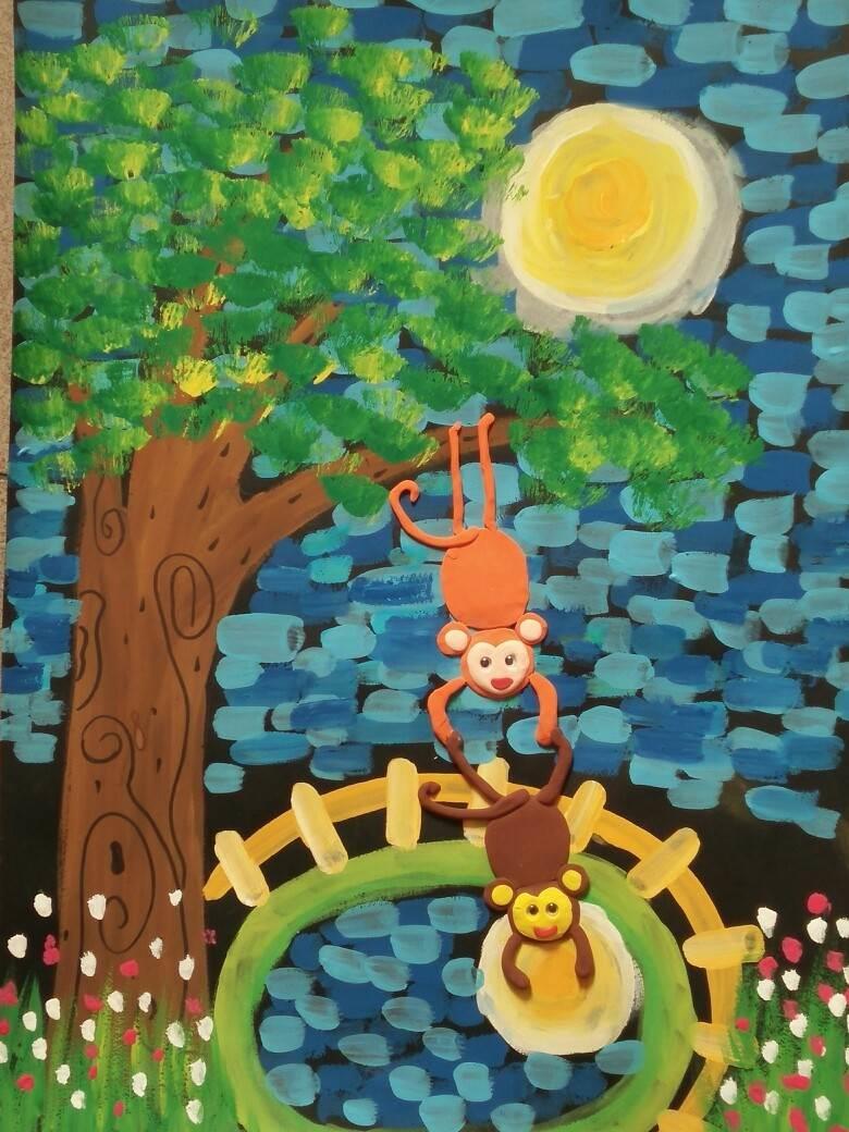 猴子捞月简笔画 猴子捞月简笔画连环画