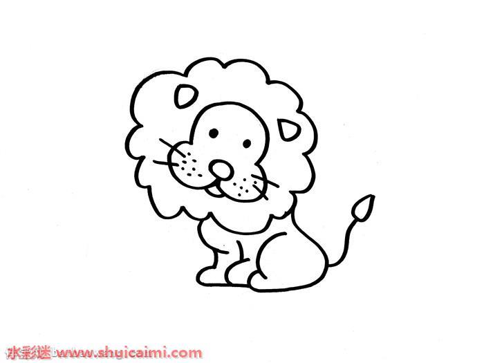 狮子可爱怎么画 狮子可爱简笔画步骤