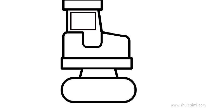 勾机儿童画怎么画 勾机简笔画顺序