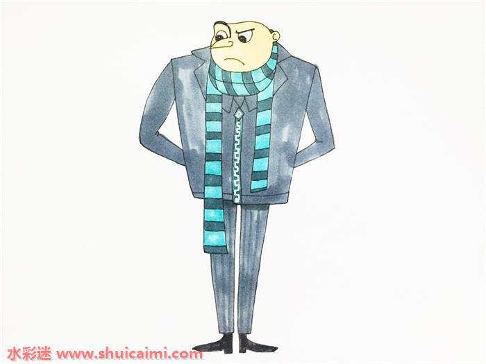 神偷奶爸格鲁怎么画 神偷奶爸格鲁简笔画简单又漂亮