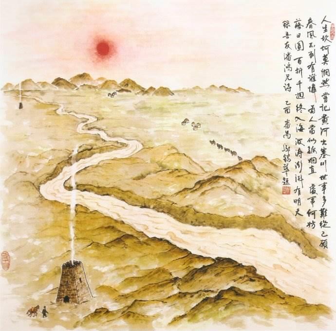 黄河简笔画图片大全 儿童黄河简笔画图片大全