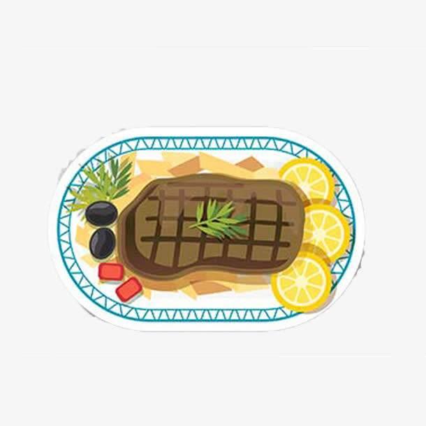 牛排简笔画 牛排简笔画彩色