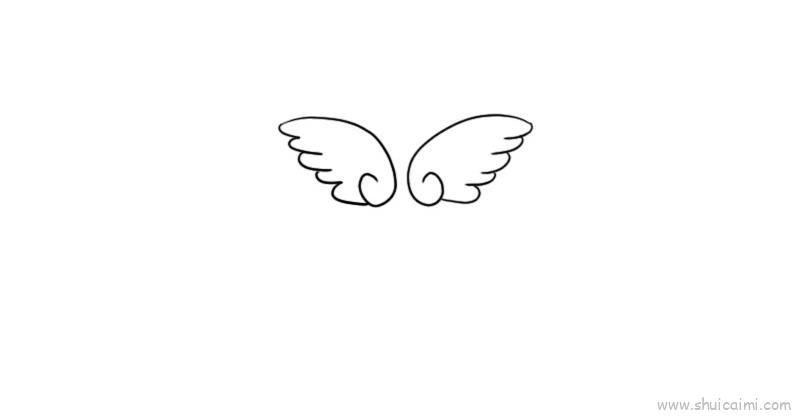 翅膀儿童画怎么画 翅膀简笔画顺序
