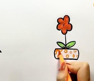 小花儿童画怎么画 彩色小花简笔画图片简单