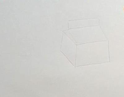 彩色牛奶盒儿童画怎么画 简单香蕉牛奶盒简笔画图片