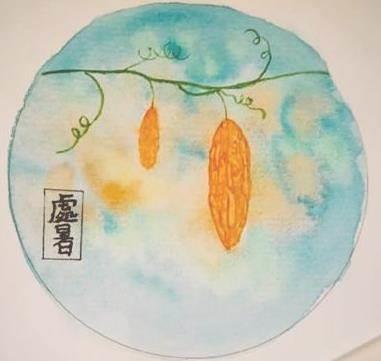 处暑节气简笔画绘画作品 处暑节气绘画简单图片