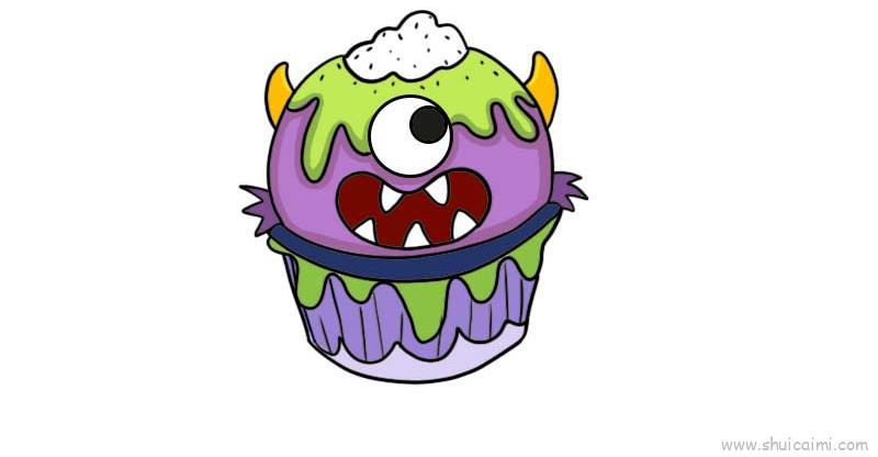 鬼怪冰淇淋儿童画怎么画 鬼怪冰淇淋简笔画简单